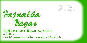 hajnalka magas business card